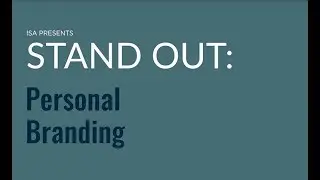 Stand Out: Personal Branding