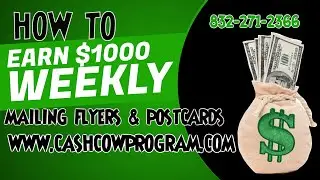 [Cash building system unlimited],  Birthday Bank Postcard and Flyer, Millionaire Mailer Flyer