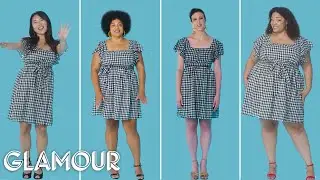 Women Sizes 0 Through 26 Try On the Same Short Dress | Glamour