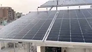 Solar panel cleaning system
