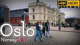 👣Walk with Me in Oslo | City Center | 4K HDR | April 2024👣