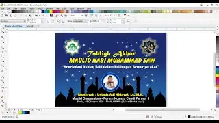 Tutorial Coreldraw X7 Membuat Banner Maulid Nabi
