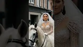 Bride on horseback