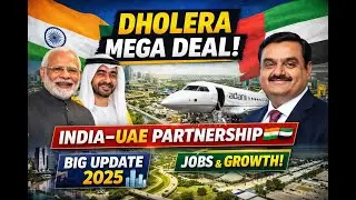 Dholera Latest Update 🚀 | India&ndash;UAE Partnership 🤝 | Adani Private Jet Manufacturing Unit ✈️