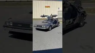 Delorean Time Machine surprises Corporate Event in New Jersey #backtothefuture #shorts #delorean