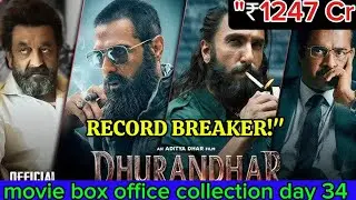 Dhurandhar Day 34 Collection: 😱 1247 Crore के साथ बनाया नया इतिहास!