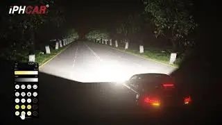 iPHCAR P10R APP LED projector lens（Free to choose light color according to different road conditions