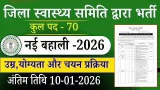 Jharkhand Health Department District Level Vacancy 2026 | ANM GNM Staff Nurse New Bharti