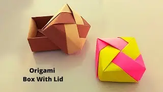 Modular Origami Box | How to make paper box with lid without glue and tap | Craftboat