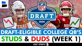 College Football QB STUDS & DUDS (Week 1): Which Draft-Eligible QBs Shined & Which Ones Did NOT?