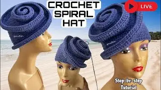 Crochet Spiral Hat Tutorial