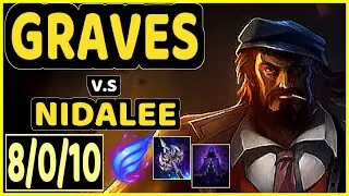 XLB (GRAVES) vs NIDALEE - 8/0/10 KDA JUNGLE CHALLENGER GAMEPLAY - KR