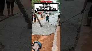 Pengecoran Jalan Rabat Beton ☝❗❗#shorts #videoshort #viralvideo
