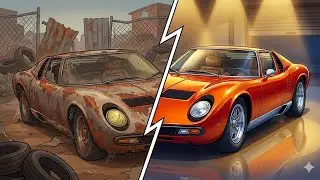 ASMR Car Restoration | Forgotten Lamborghini Miura SV Found Rusted &ndash; Complete Cinematic Rebuild