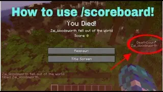How To Use The /scoreboard Command in Minecraft!