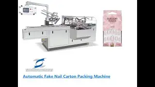 Automatic fake nail false nails accessories carton packing machine