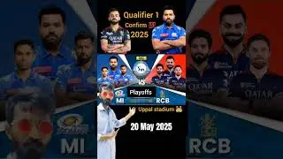 #rcbvsmi #playoffs #qualifier1 #ipl2025 #playoffs2025 #rcb #mi #uppalstadium