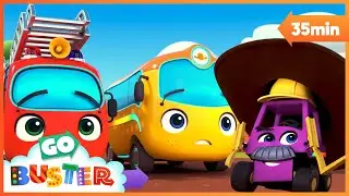 Buster's COWBOY Adventure! Go Buster - Bus Cartoons & Kids Stories