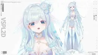 Live2D Vtuber Model | Live2D Showcase &ndash; Paletone Nemophila Blue Girl Model Rigging