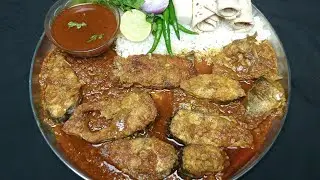 HUGE SPICY BIG FISH CURRY, FISH GRAVY, RICE, CHILLI MUKBANG ASMR EATING | IND EDIBLE ASMR