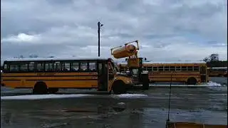 Bus Roof Snow Clearing with TrucBrush