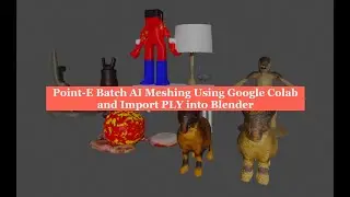 BSLIVE Point-E Google Colab and Blender Import PLY
