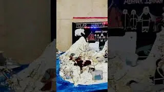 Polar Habitat snow animal models for school project