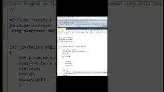Display Sum of digits of a Number|Using While Loop|C++ Program 