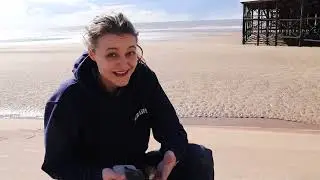Exploring Blackpool Beach