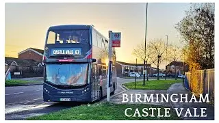 Explore Birmingham by Bus - NXWM Route 67 from City Centre to Castle Vale