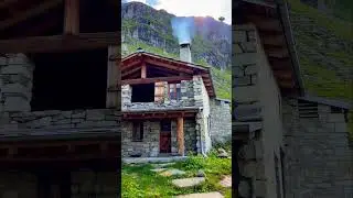 Tiny Home Tour: Mountain Stone Cabin w/ Chimney Smoke   #smallhome #architecture #tinyhouse #home