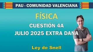 PAU Comunidad Valenciana – Física: Cuestión 4A (Julio 2025-EXTRA DANA) | Examen resuelto paso a paso