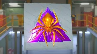 CS2 Updated GOLD WEB Foil Sticker