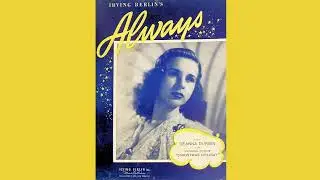 Always by Irving Berlin 1925 QRS Player Piano Roll