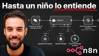 Como enseñaria a un niño 10 a Crear Agentes de IA (Sin Código, n8n)