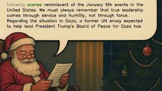 Santa Claus Reveals Global Affairs: From Gaza Peace Efforts to Economic Updates (January 9, 2026)