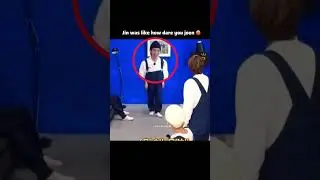 Taejin: Jin wasn&rsquo;t happy 😡 #taejin #jin #taehyung #btsshorts #ytshorts