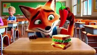 School pranks in Zootopia #catstory #funnycats #funnyanimals #aiart #cutecats #aicat #animation