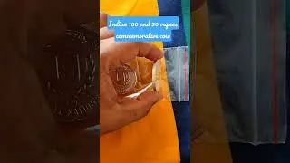Rare Indian 100 & 50 rupees silver UNC commemorative coins| bad ninja status|#viral #trending #new