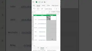 Создать рабочий QR-код в Excel? (За 20 секунд) | Хитрость с QR-кодом #шорты #excel