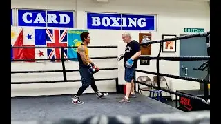 Mark Magsayo Training in Wildcard Boxing Gym with Coach Freddie Roach