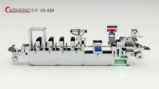 CS-220 Intermittent Label Press | All-in-One Printing & Finishing Solution#labelprinting #machine