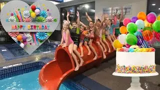 10 YEAR BIRTHDAY PARTY. WATERSLIDE POOL PARTY #birthdaygirl #birthdayparty