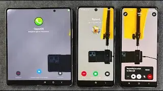 Triple Whatsapp Incoming Video call at the same time SamsungZfold4 SamsungA53 SamsungA52