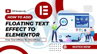 ⚡ Adding Trendy Floating Text Effect to Elementor ⚡