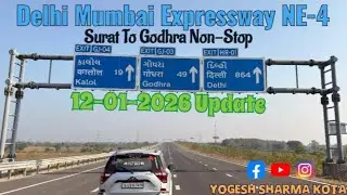 Surat to Vadodara And Vadodara to Dahod Delhi Mumbai Expressway Update 12-01-202Yogesh Sharma Kota