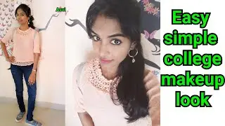 Easy, simple college/office makeup look|Affordable basic skincare&makeup|Indian college makeup|Asvi