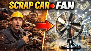 From Scrap Cars to Million-Dollar Fans | Complete Factory Recycling Process Explained