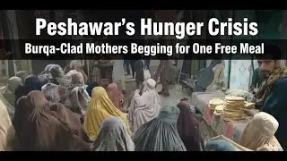 Government Failure | Burqa-Clad Pashtun Women Forced to Beg on Peshawar Streets for Food