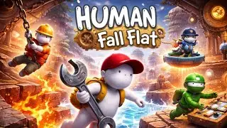 human fall flat live ❄️🔥 | ice vs lava levels | funny fails & chaos | android | Hindi